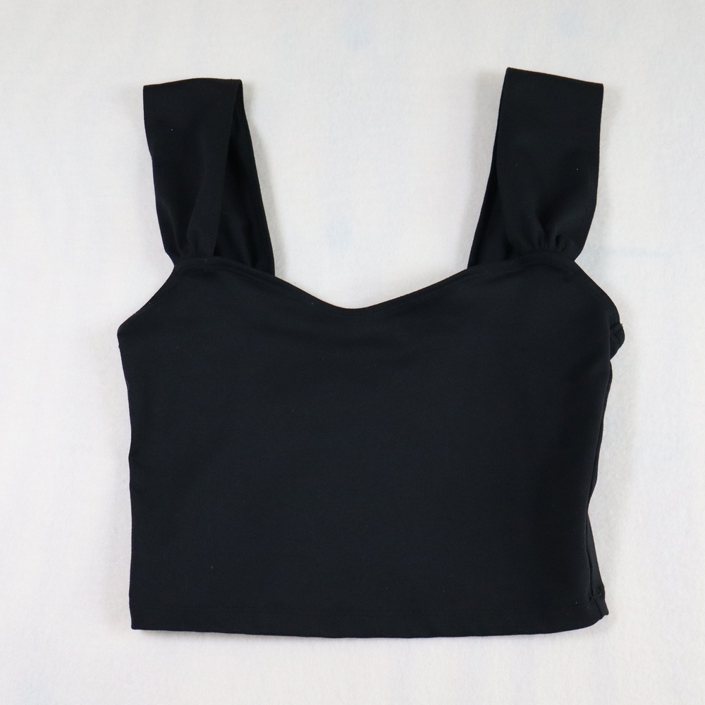 Abercrombie & Fitch Tank‎ Top Women's XS Black Cropped Going Out Chic Minimalist